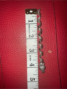Silver Tone Owl Charm Spiral‎ Hair Accessory Pendant - Silver Color